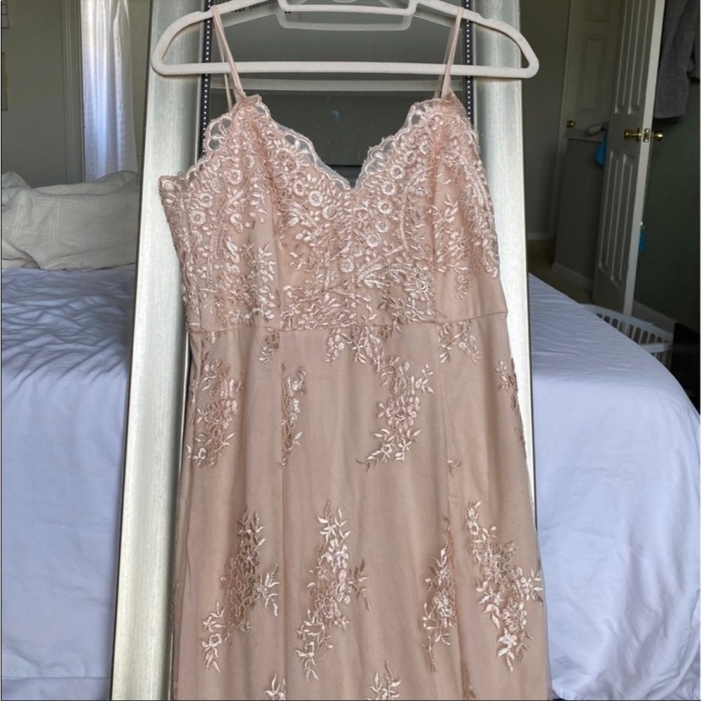 Lulu's Blush Lace Dress